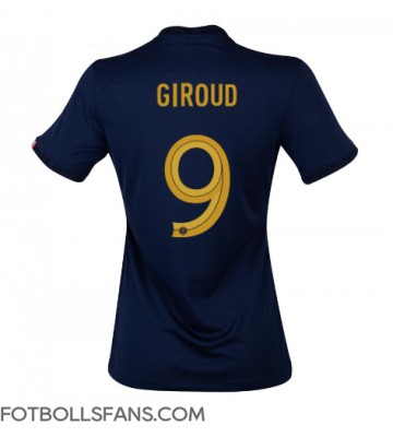 Frankrike Olivier Giroud #9 Replika Hemmatröja Damer VM 2022 Kortärmad